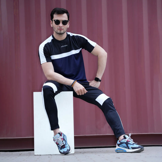 Men’s Black/Navy Dri-Fit Summer Tracksuit