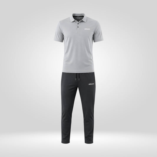Premium Gray Black Tracksuit