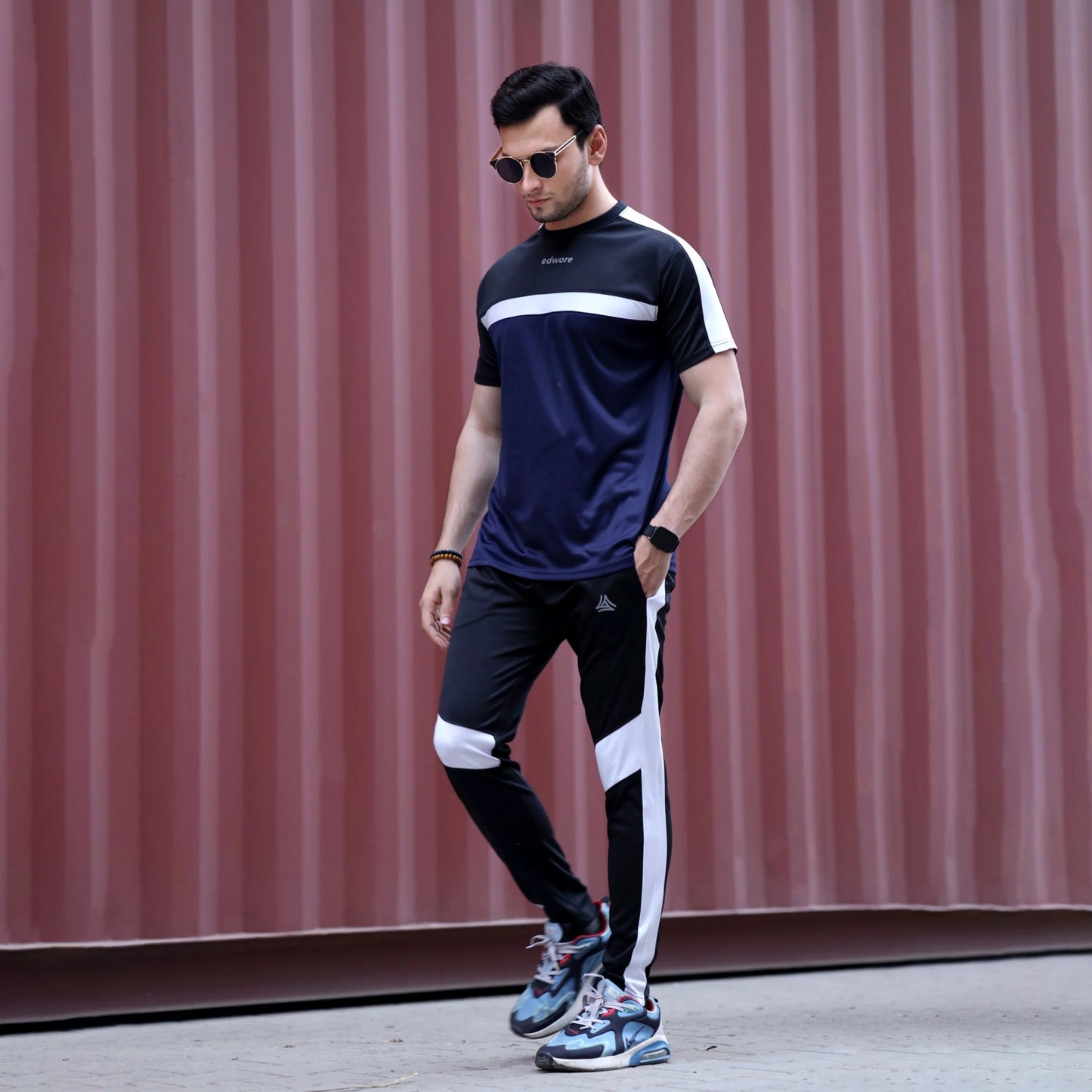 Men’s Black/Navy Dri-Fit Summer Tracksuit