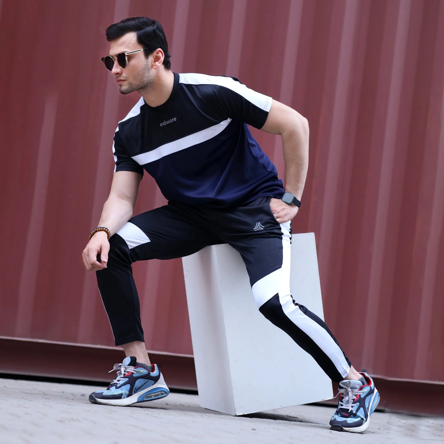 Men’s Black/Navy Dri-Fit Summer Tracksuit