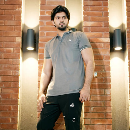 Men’s Premium Gray Polo Shirt