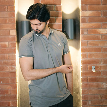 Men’s Premium Gray Polo Shirt