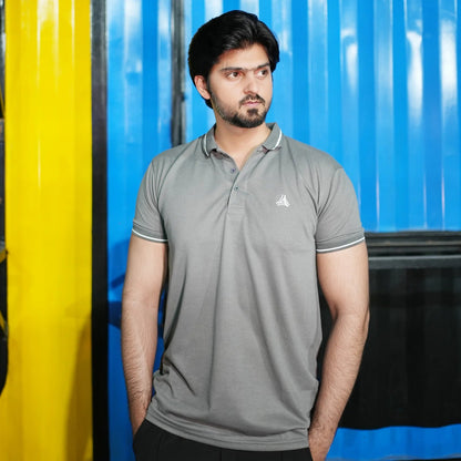 Men’s Premium Gray Polo Shirt