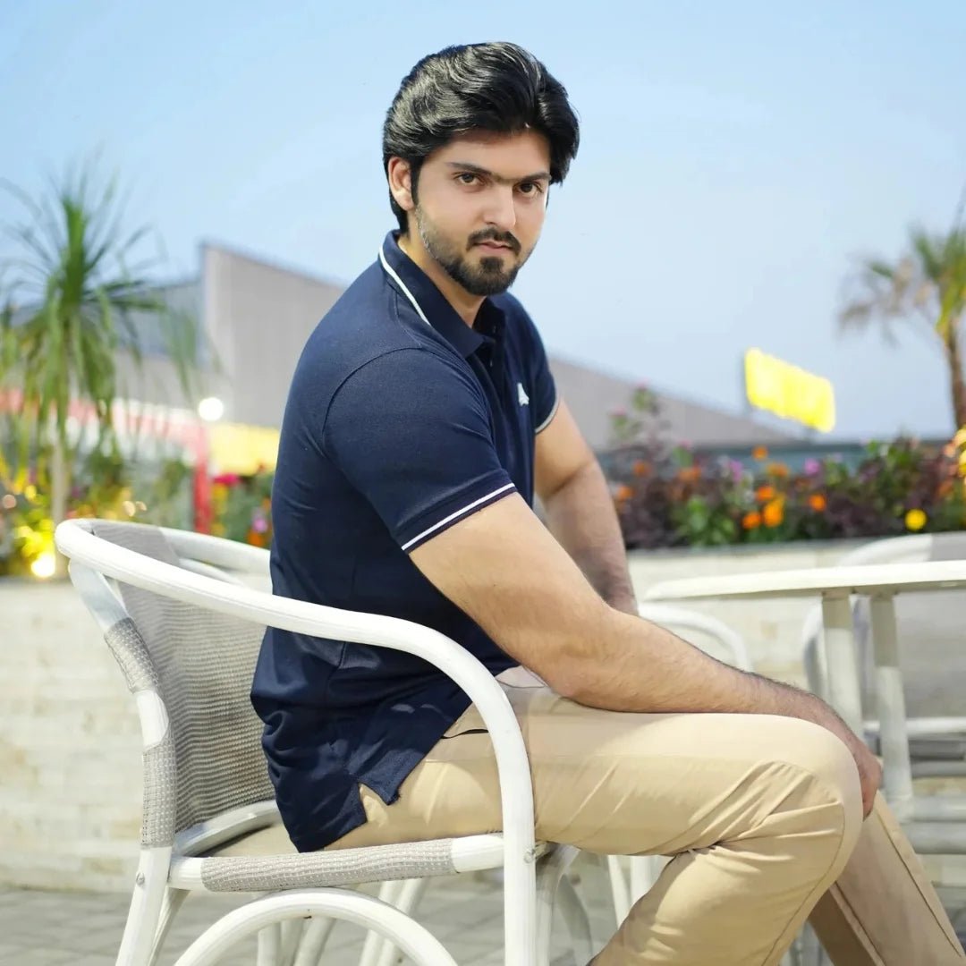 Slim Fit Blue Polo Shirt